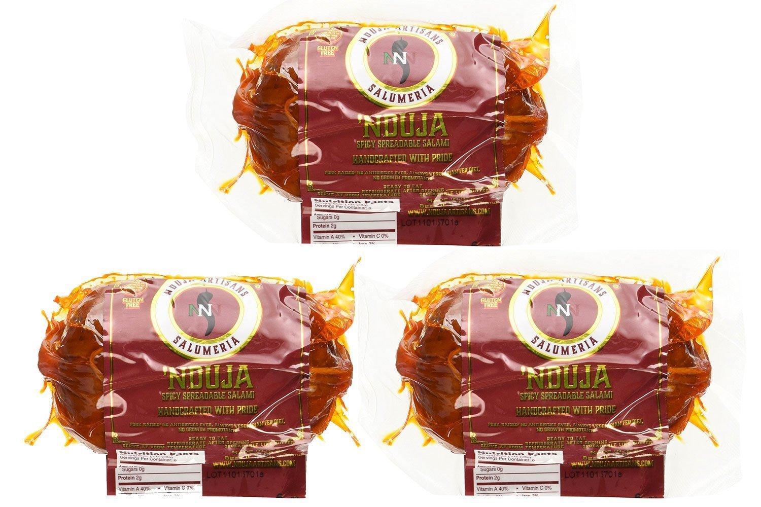 NNN NDUJA ARTISANS SALUMERIA NDUJA ARTISANS Spreadable Salami Spicy , 6 OZ (Pack - 3)