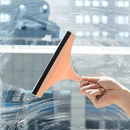 Generic Manual Window Squeegee Small Squeegee for Window Cleaning for Car Windshield Window Mirror Glass Door (Pink)