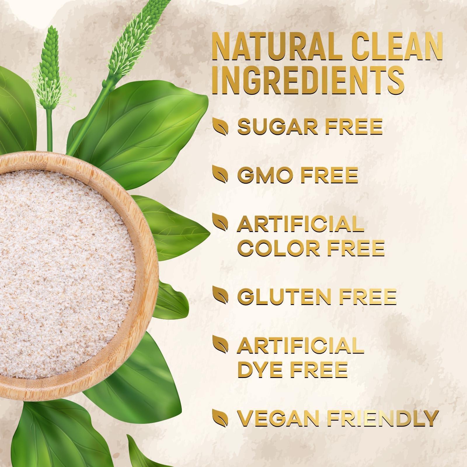 Nature's Nutrition Psyllium Husk Capsules 1500mg, Natural Daily Soluble & Insoluble Fiber, Psyllium Husk Powder Fiber Caps Supports Digestion Colon Health & Regularity, Non-GMO Gluten Free Supplement - 60 Veg Capsules