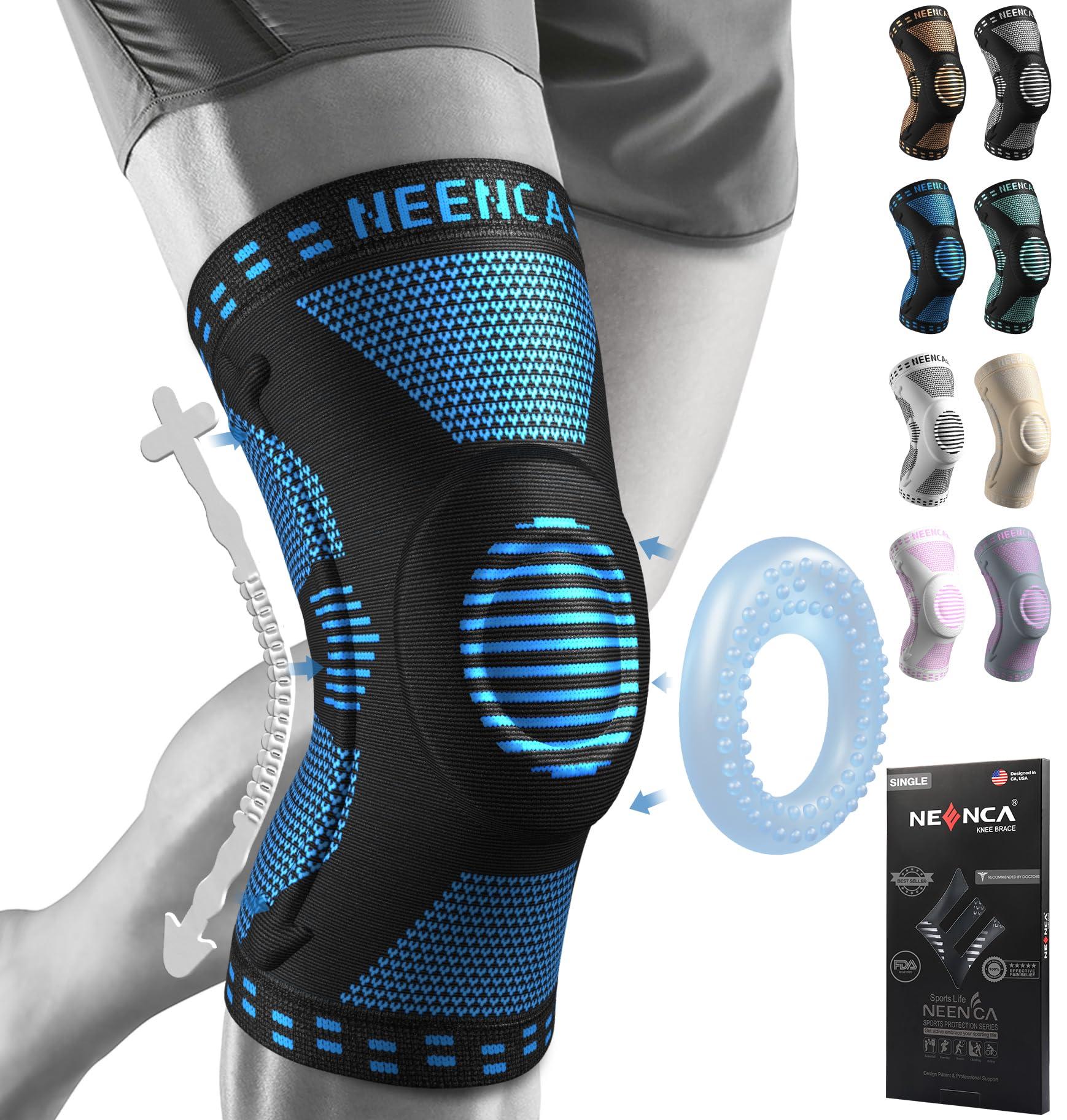 NEENCA NEENCA Professional Knee Brace for Pain Relief, Medical Knee Support with Patella Pad & Side Stabilizers, Compression Knee Sleeve for Meniscus Tear, ACL, Joint Pain, Runner, Workout - FSA/HSA Eligible