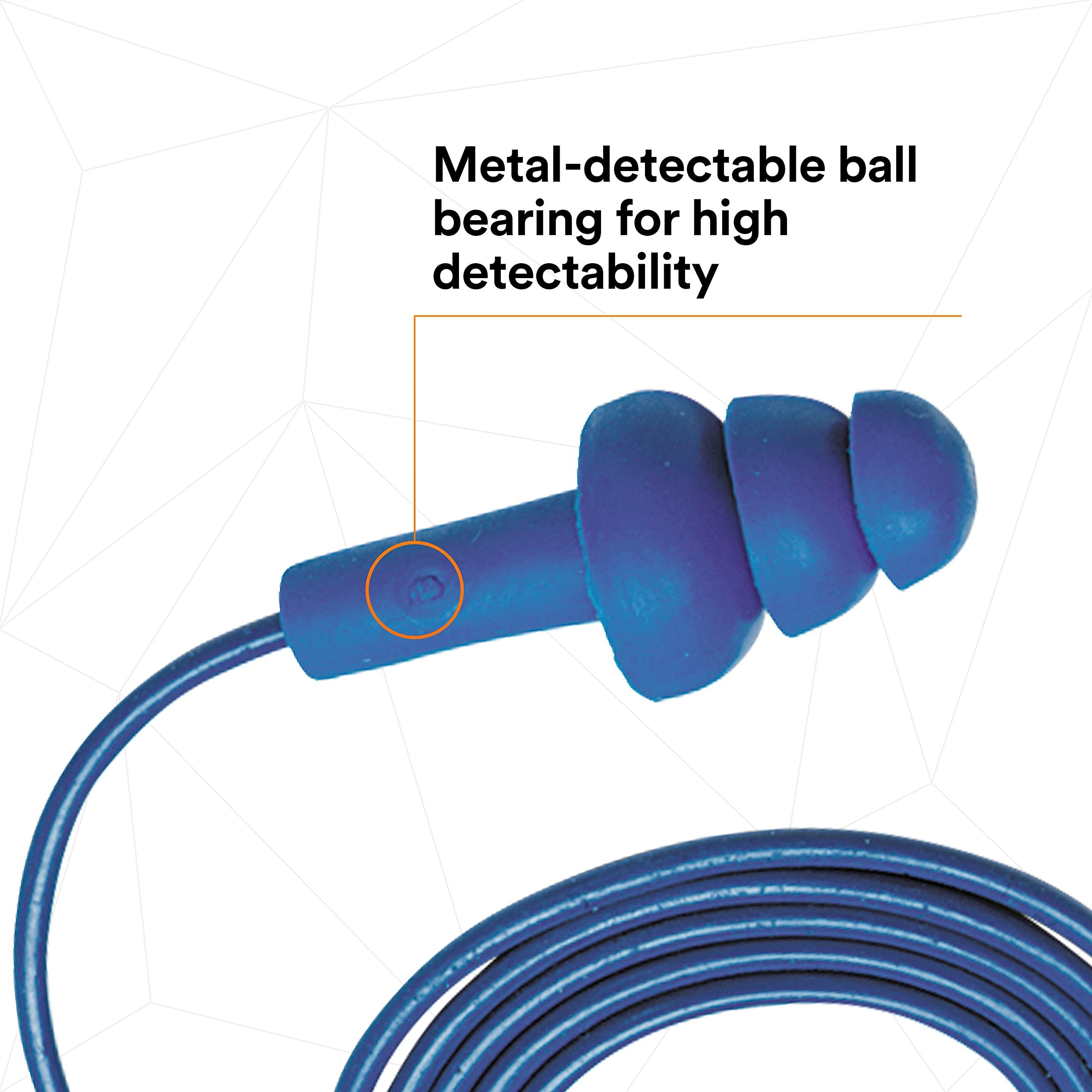 3M 3M E-A-R UltraFit Ear Plugs 340-4017, Metal Detectable, Corded, Econopack, 200/Pack