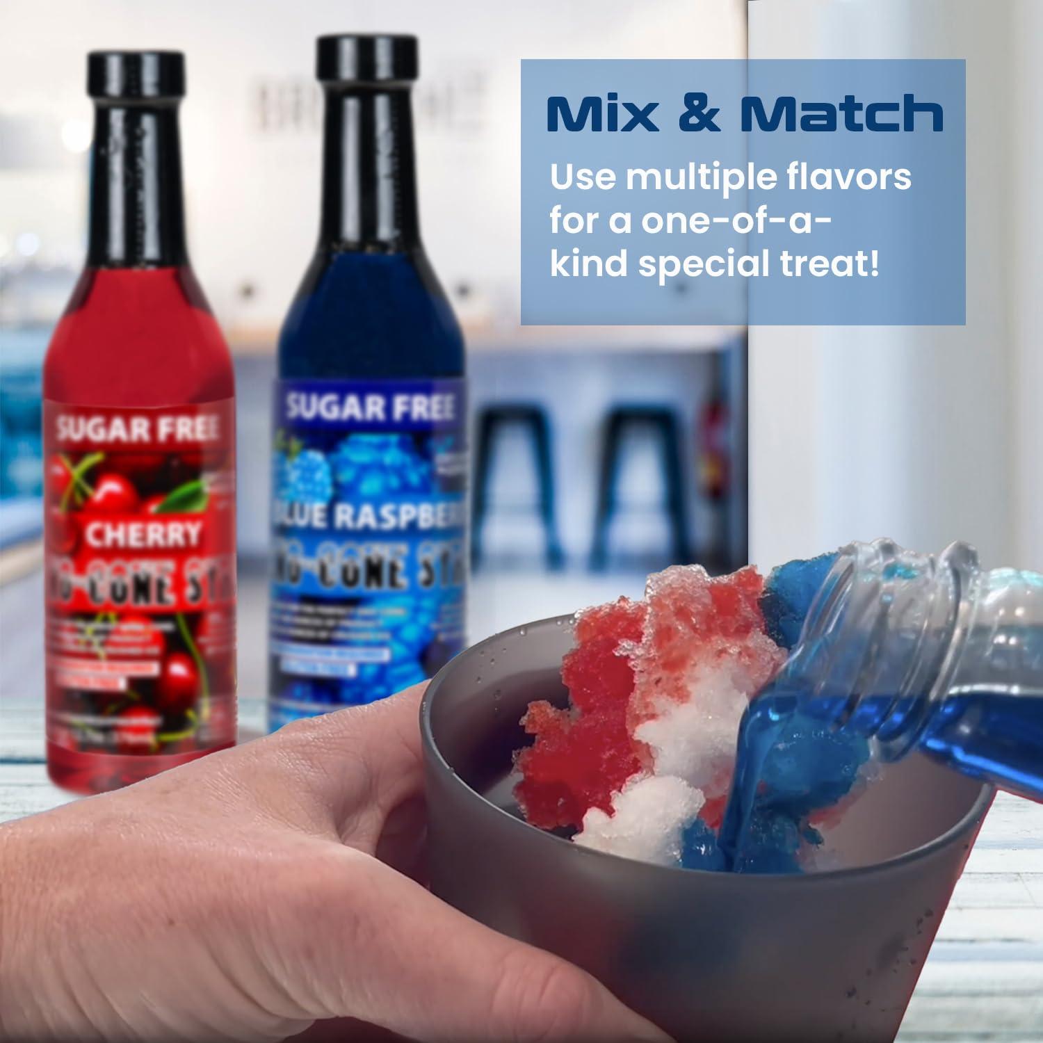 Concession Express 12-Pack Sugar Free Sno-Cone Syrup 12.7oz Variety Flavor Pack