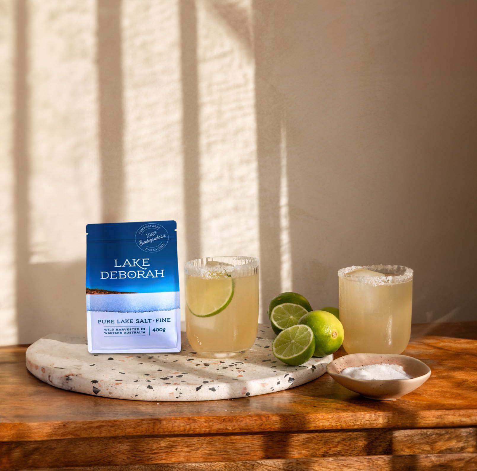 Lake Deborah Pure Mineral Salt from Lake Deborah, Australia - Wild Harvested Lake Salt - 100% Natural, Microplastics, Heavy Metals and Pollutant-Free, Perfect for Cooking and Baking - 400g