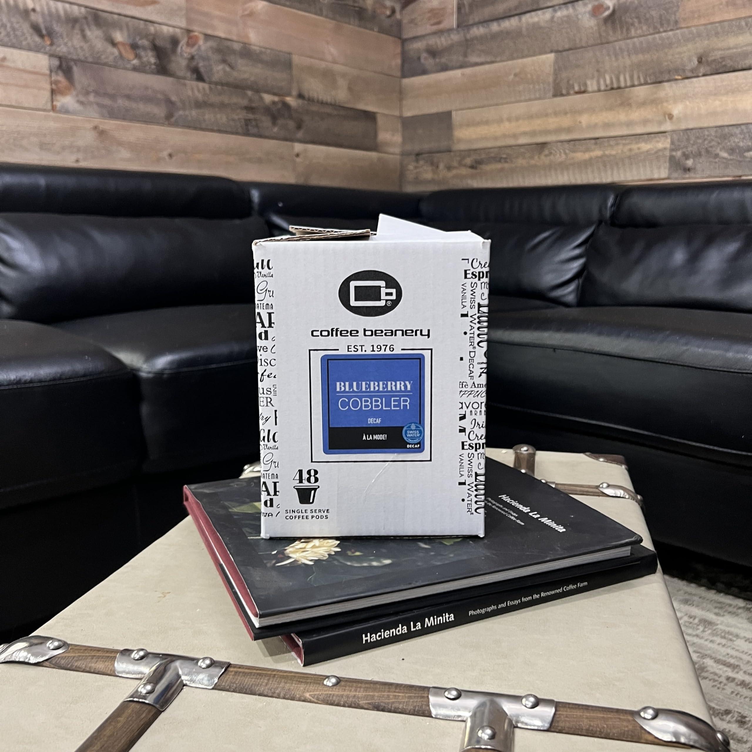 Coffee Beanery Blueberry Cobbler Decaf Coffee Pods by Coffee Beanery | 48ct Bulk Flavored Decaf Coffee Pods Medium Roast Coffee Pods| 100% Specialty Arabica Coffee| Gourmet Coffee Pods