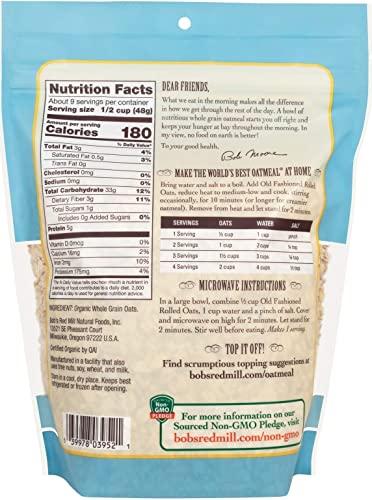 Bob's Red Mill Bob's Red Mill Organic Oats Rolled Regular, 16 Ounce