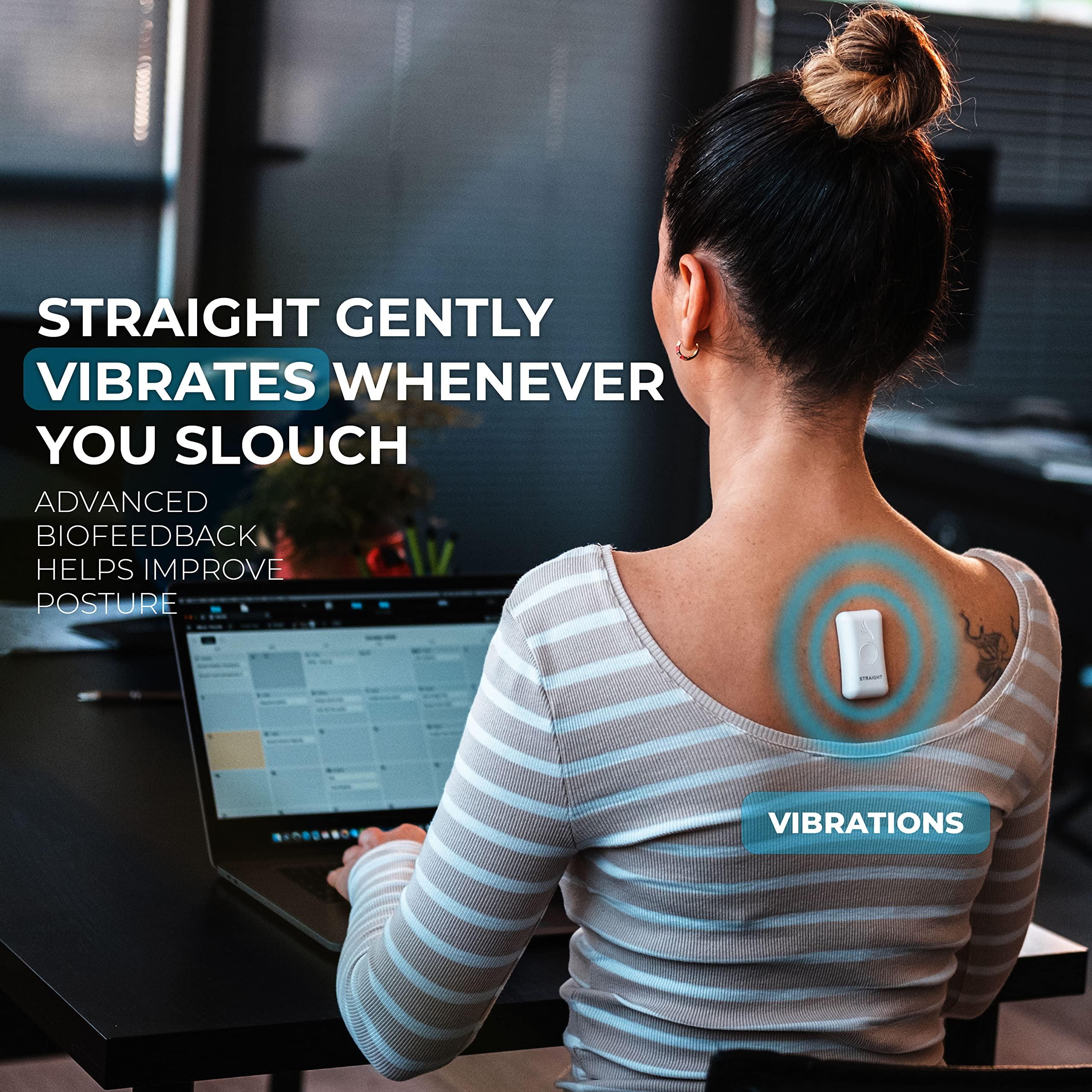 Kodgem Straight Kodgem Straight Posture Corrector Trainer for Women & Men - 2023 Updated Intelligent Posture Trainer - Upper Back Brace Smart Straightener Office Work Support - Shoulder & Back Posture Corrector Device