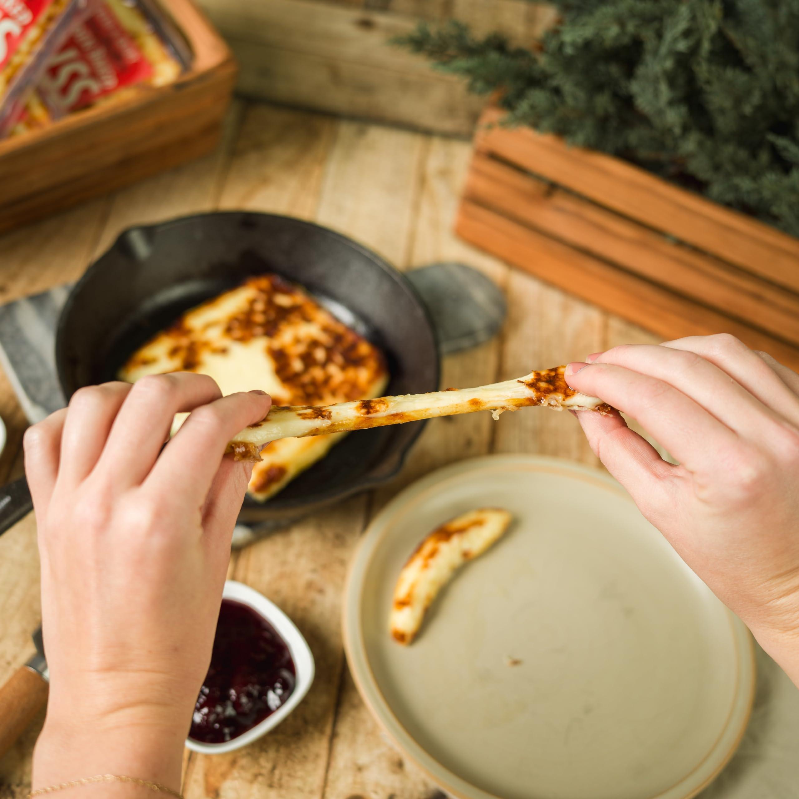 CHEESE BROTHERS INC Cheese Bros. Golden Baked Bliss Cheese | Made in Wisconsin | Heat & Eat | Fresh & Crispy | 4 Pack