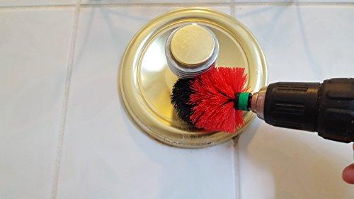 Bring It On Cleaner Bring It On Cleaner Water Spot Remover Plus 5 Inch Cleaning Drill Scrub Brush, Cleaning Drill Scrub Brush, Cleaning Brush for Drill, Drill Brush Attachment (16 oz)