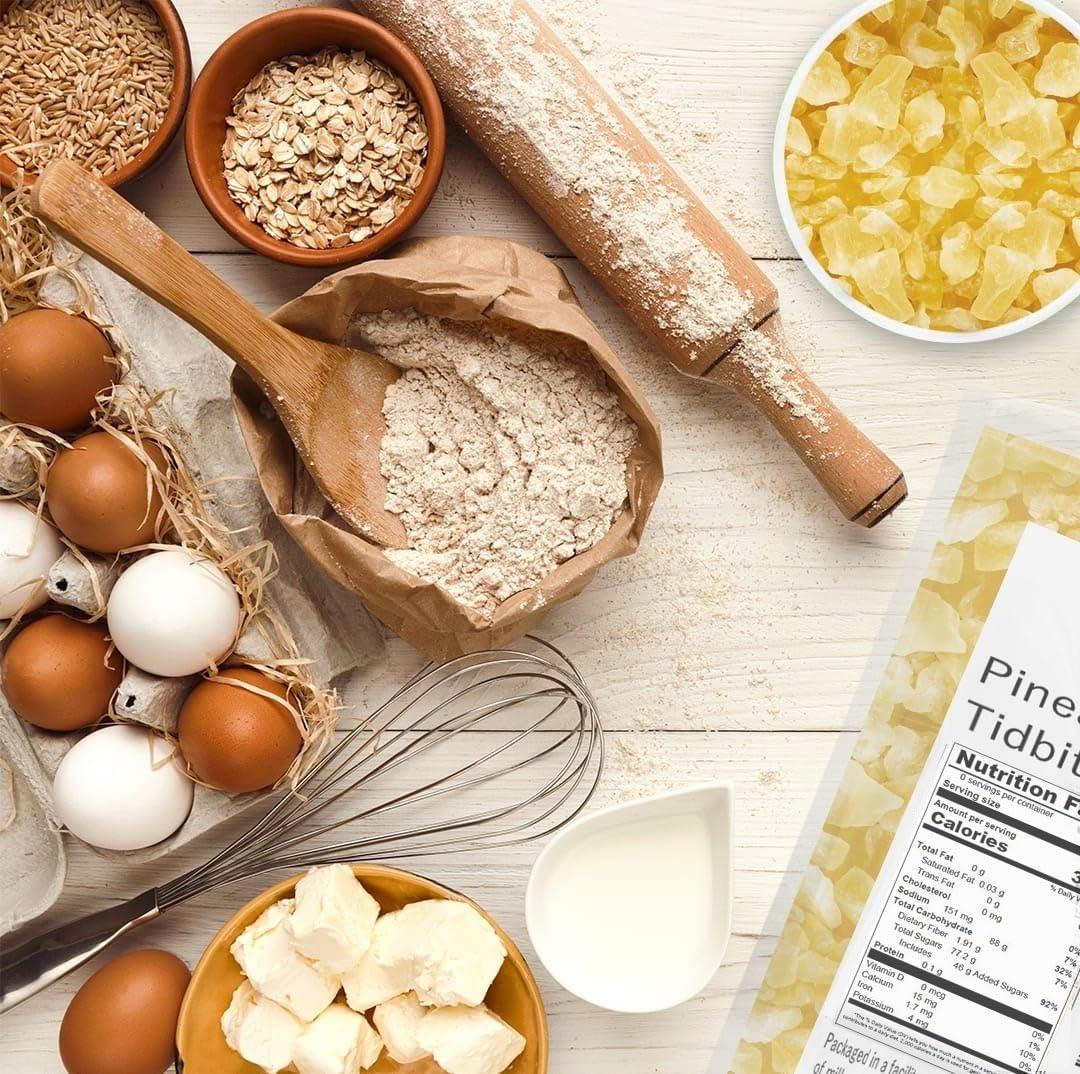 Presto Sales Pineapple Diced, Natural Energy, Flavorful, Party, Snack, Healthy, Fruity, Sweet, Lovable, Packed in a resealable pouch bag of (11 lbs). by Presto Sales LLC