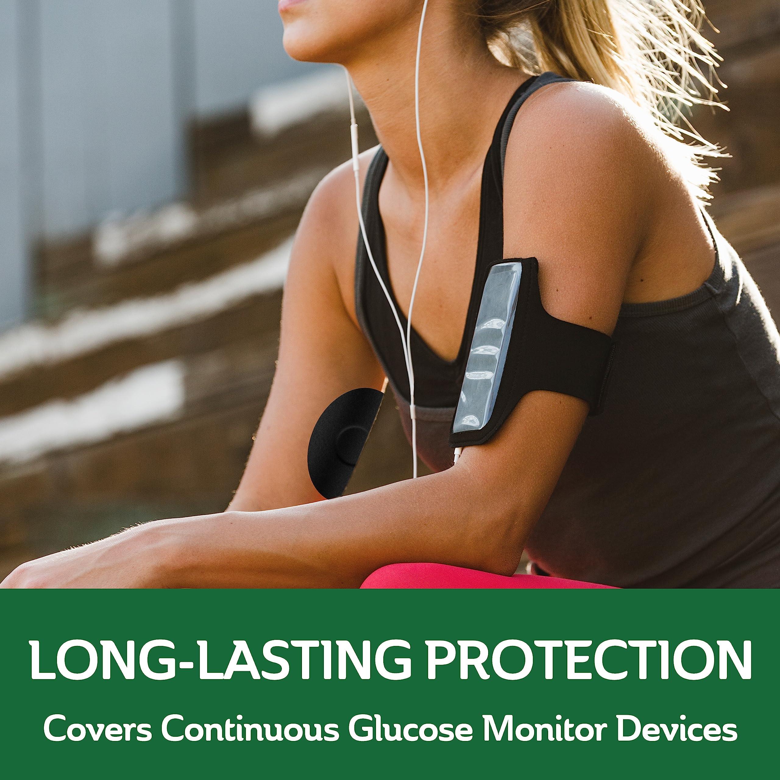 Curad Curad Black CGM Patches (25-Count) | 3.13\" x 4.13\" Continuous Glucose Monitor Patches | Versatile CGM Cover | Waterproof & Easy-Peel Continuous Blood Glucose Monitor Patch for Consistent Application