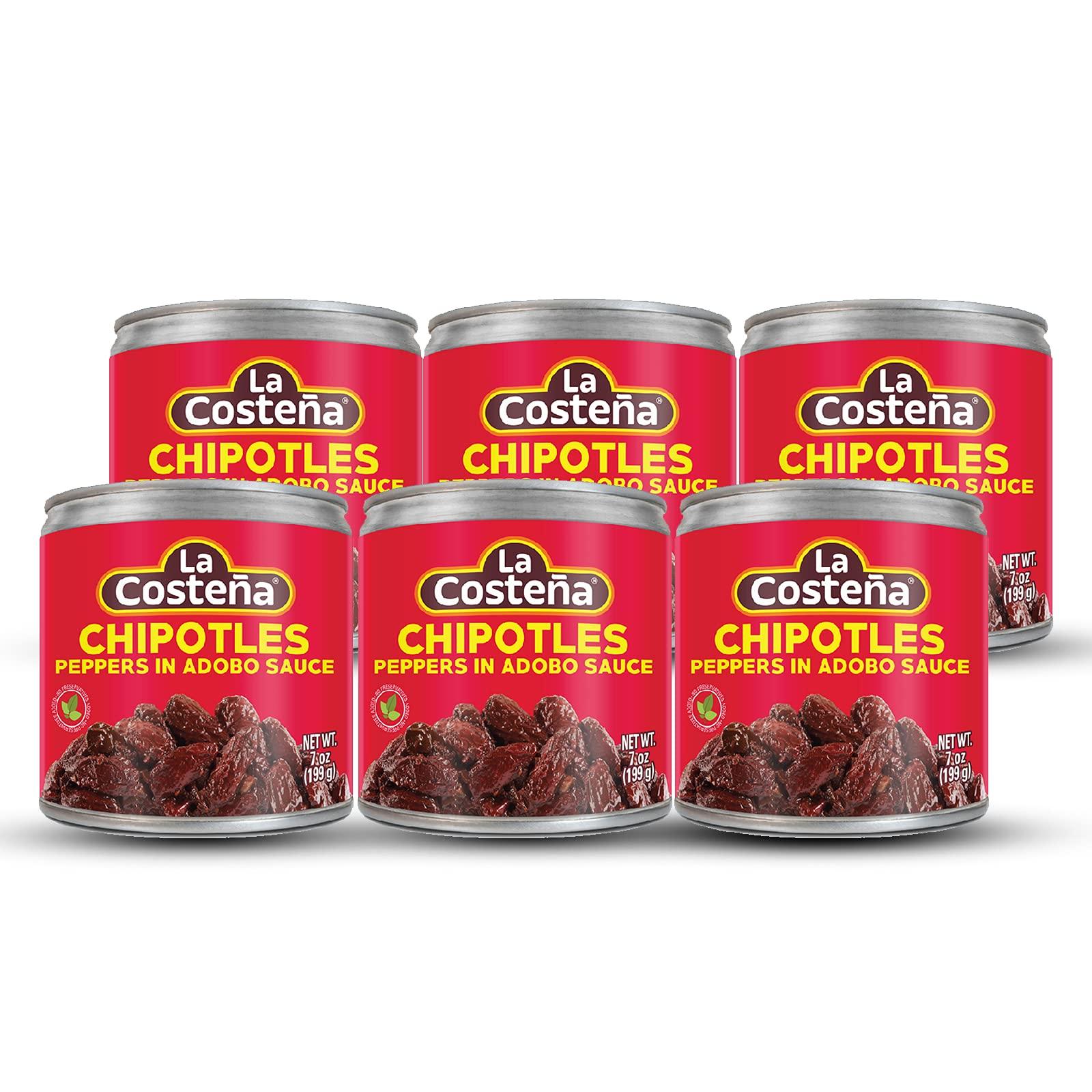La Costeña La Costena Chipolte Peppers in Adobo Sauce 7oz (6-Pack)