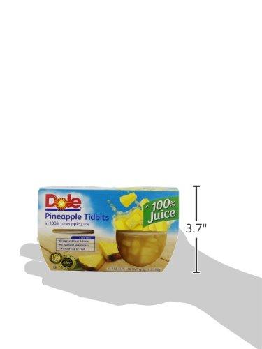 Dole Dole Pineapple Tidbits, 4 Oz, 4 Ct
