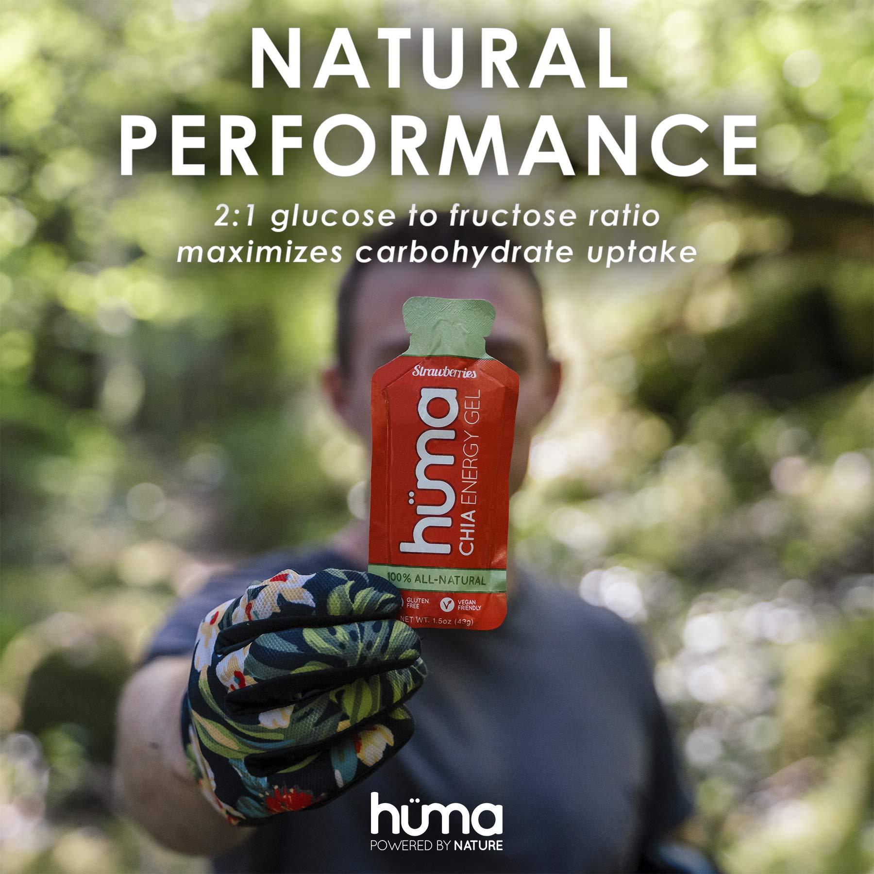 HMA CHIA ENERGY GEL Huma Plus (Double Electrolytes) - Chia Energy Gel, Orange Mango, 24 Gels - Stomach Friendly, Real Food Energy Gels