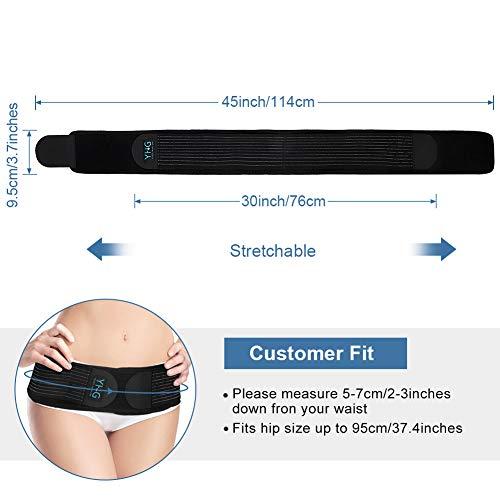 Yosoo Health Gear Sacroiliac Hip Belt for Women and Men, SI Joint Belt Support with Double-Layer Elastic Straps, Sacroiliac Support Belt for Sciatica, Pelvis, Lumbar, SI Joint Pain Relief