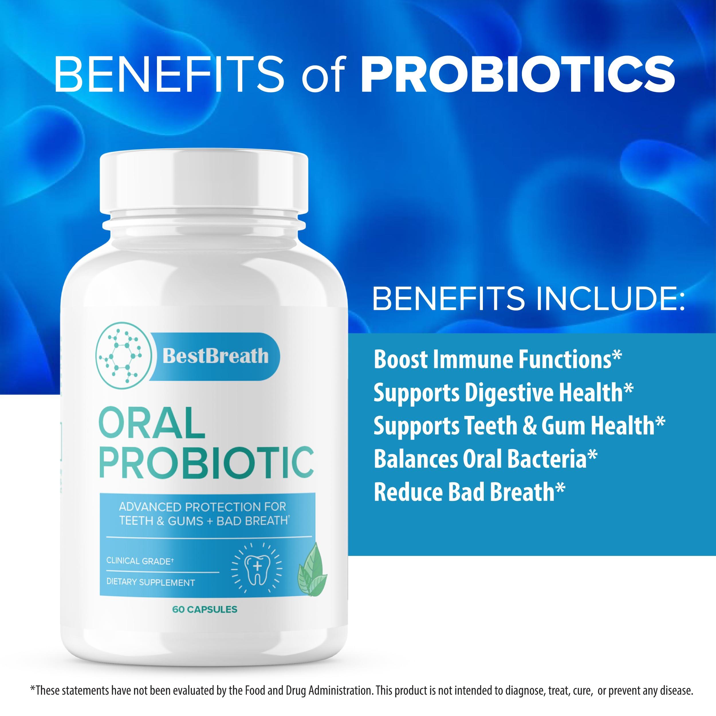 Official... Official... Best Breath Oral Probiotic - Best Breath Dental Probiotic for Teeth and Gums - Advanced Supplement Pills Healthier Teeth, Gums & Bad Breath, BestBreath Oral Probiotic Reviews (2 Pack)