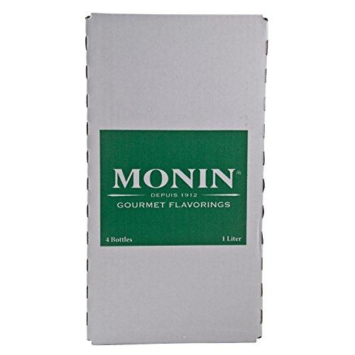 Monin Monin Sugar Free Raspberry Syrup 1 Liter, Pack of 4