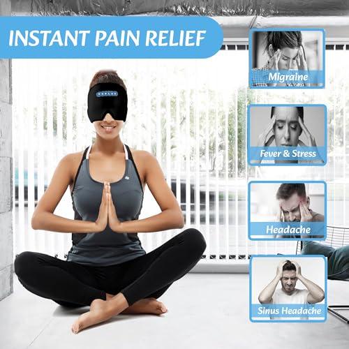 Naplax Naplax Migraine and Headache Relief Cap Hot and Cold Therapy for Migraines, Headaches, Stress Relief and More One Size Fits Most - Blue