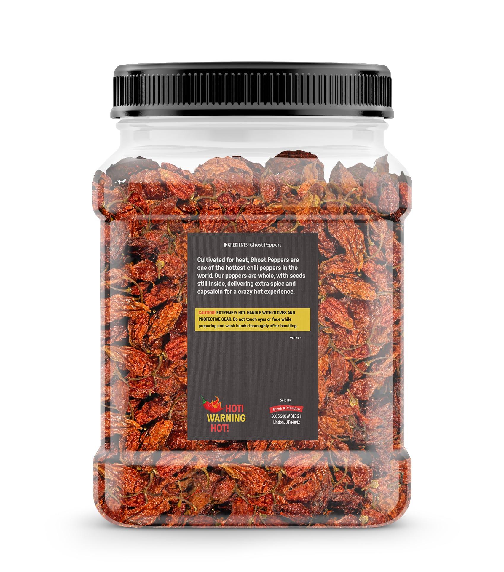 BIRCH & MEADOW Birch & Meadow 100 Count of Ghost Chile Pepper Pods, Extremely Hot, 1,000,000 SHU