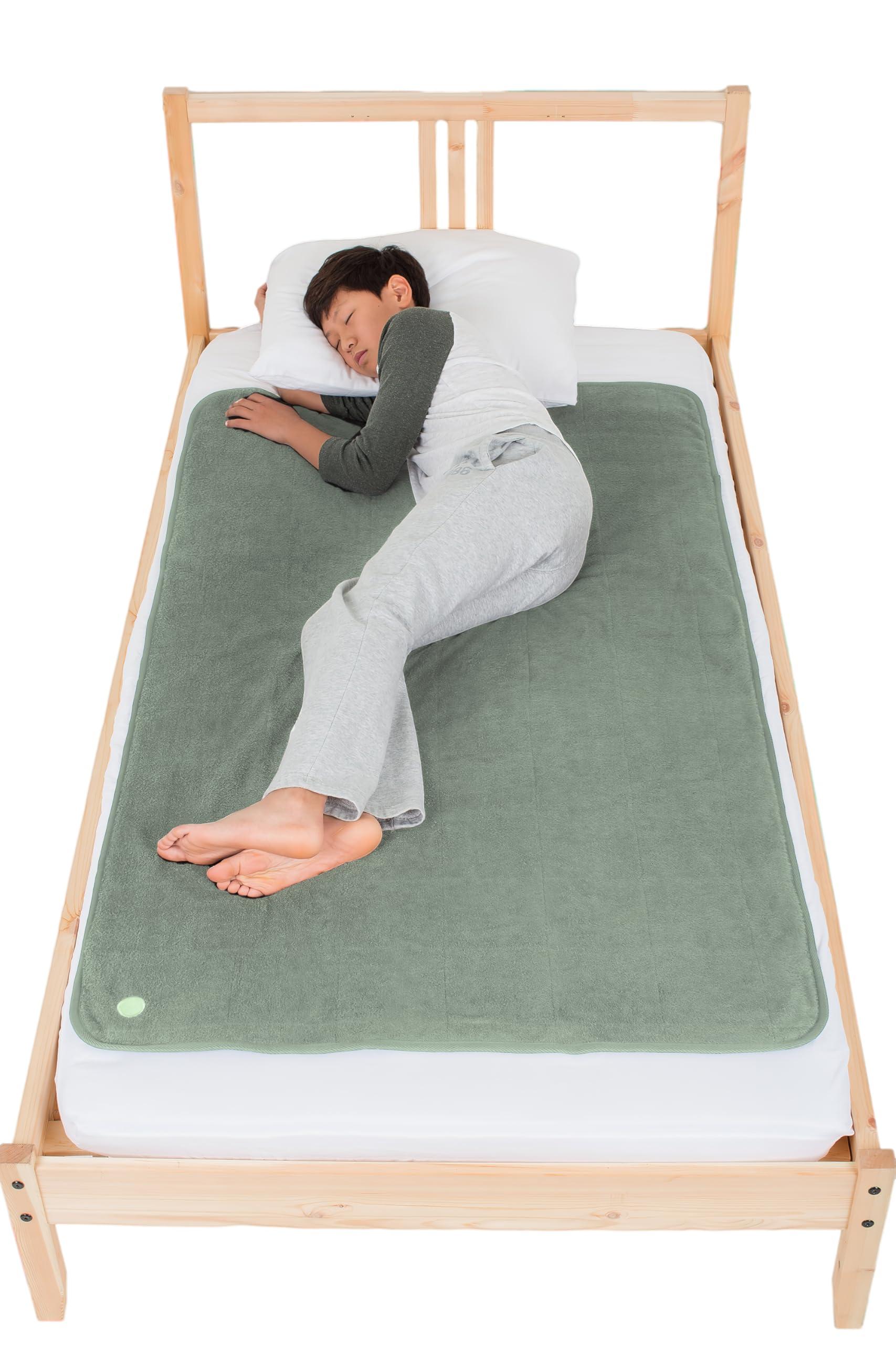 PeapodMats PeapodMats Bedwetting & Incontinence Waterproof Bed Mat - Reusable Underpad. Secure Placement & Breathable. Washable. Enviro Friendly 3x5 (Sage) Mattress Protector & Pee Pad for Kids & Adults