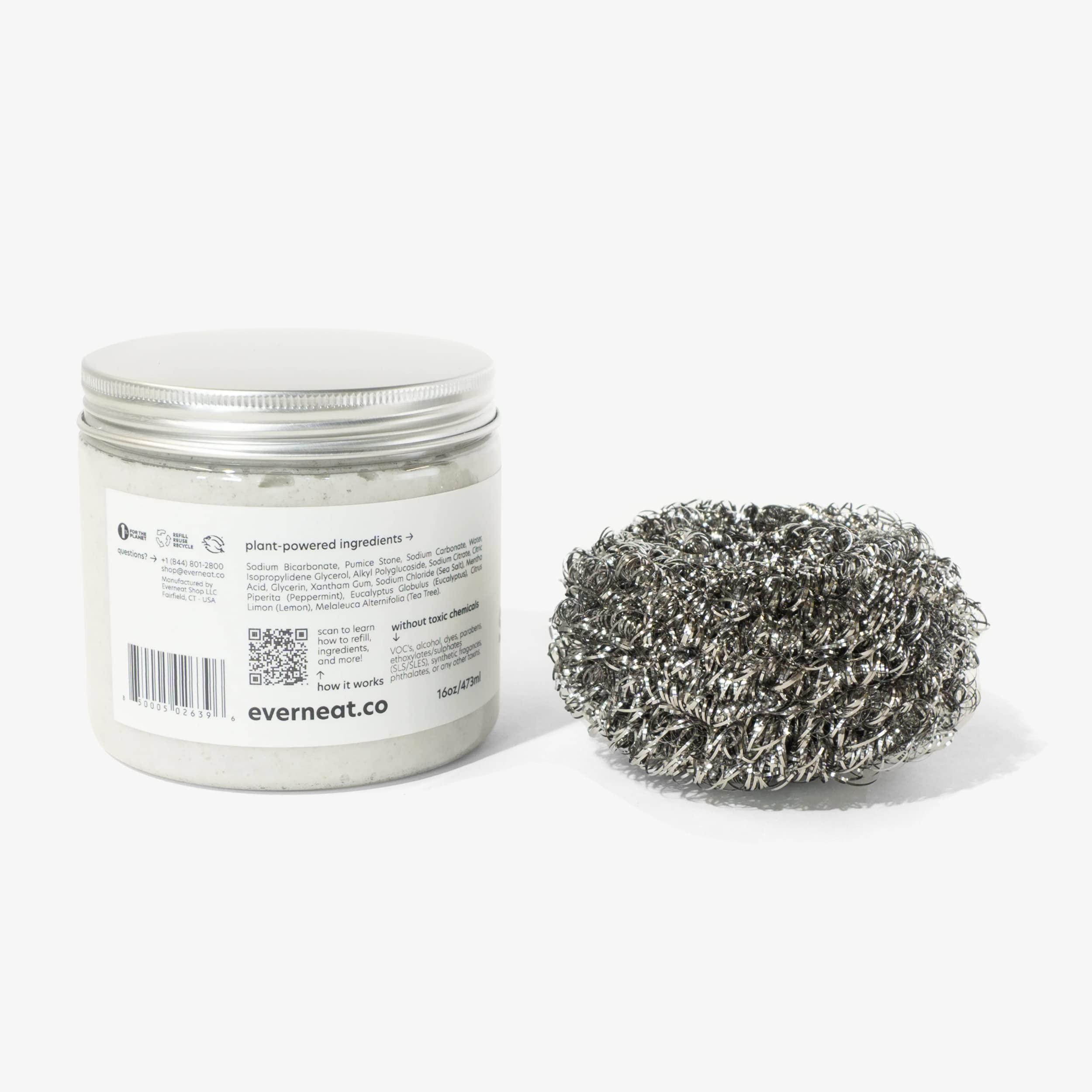 Everneat Everneat Oven Scrub (16oz): Natural Oven Cleaner and Kitchen Cleaner | Heavy Duty Oven Cleaner & Oven Rack Cleaner Kit | Fume-free & Safe to Clean All Ovens (Unscented)