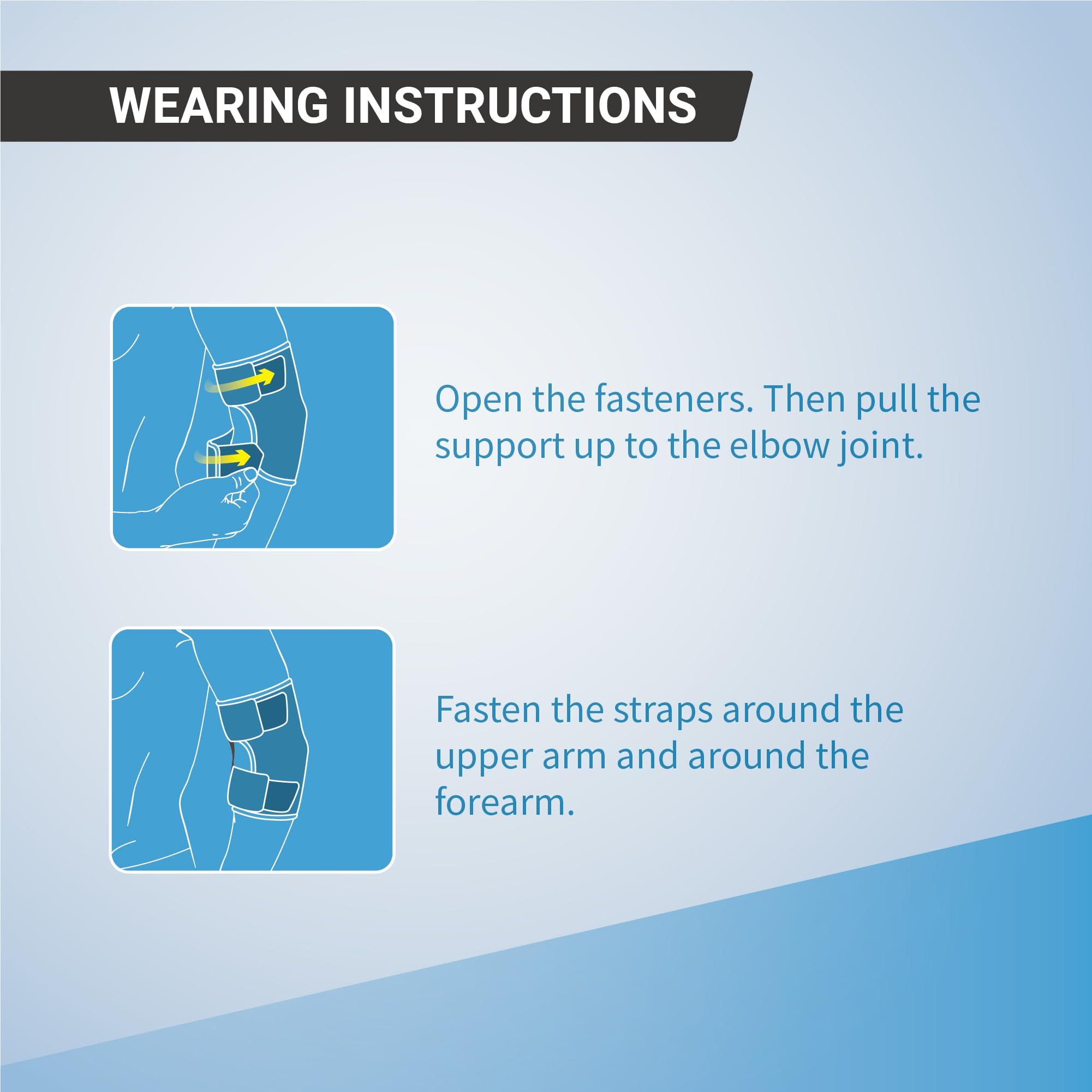 LP SUPPORT LP SUPPORT 759 Adjustable Elbow Brace for Tennis Elbow, Tendonitis, and Arthritis - Pain Relief for Men, Women, and Youth - One Size Fits All