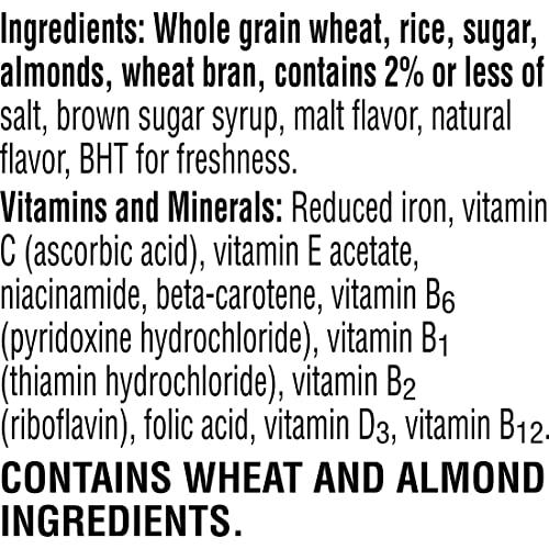 Special K Special K Breakfast Cereal, 11 Vitamins and Minerals, Made with Real Almonds, Family Size, Vanilla and Almond, 18.8oz Box (1 Box)
