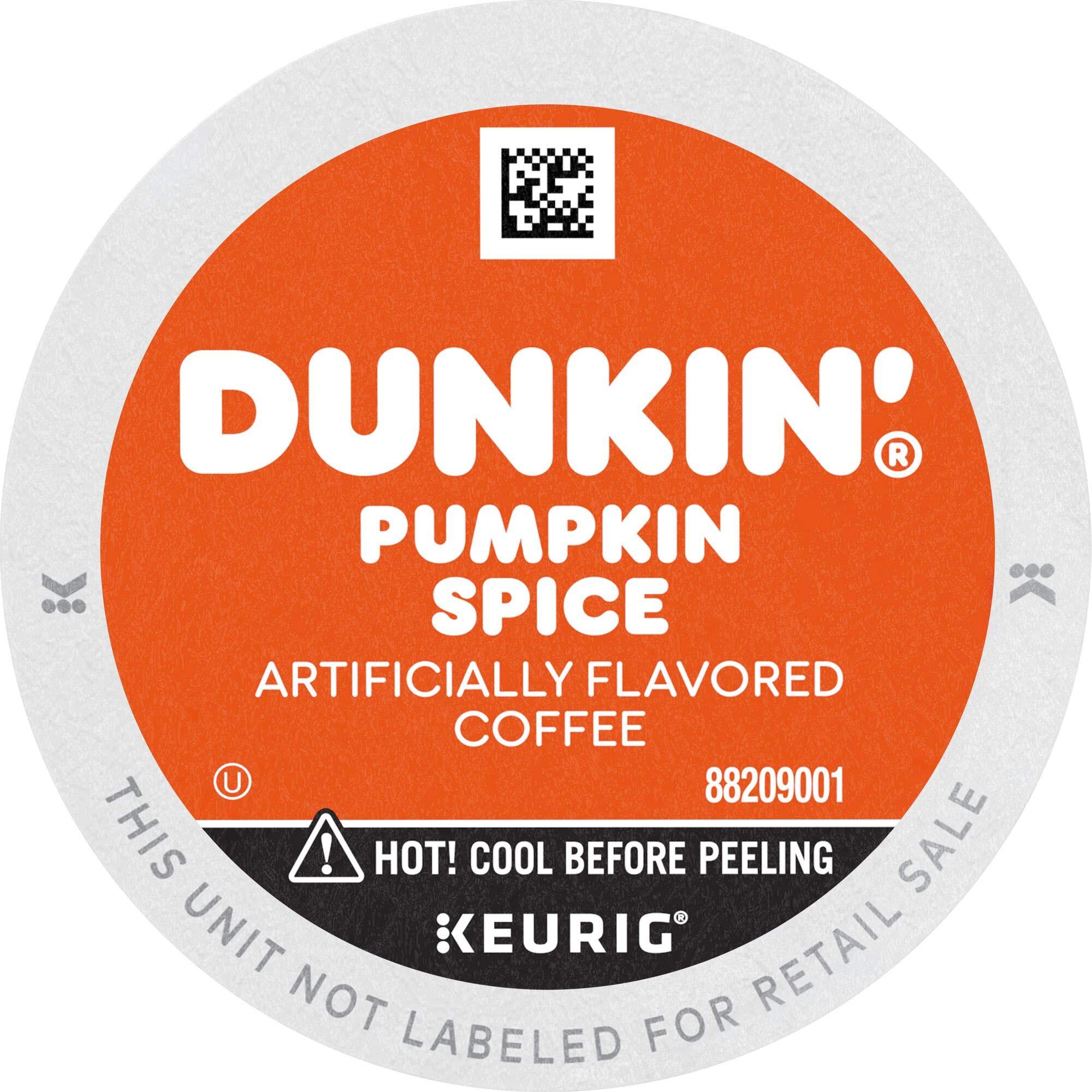 Dunkin\' Dunkin\' Pumpkin Spice Flavored Coffee, 22 Keurig K-Cup Pods