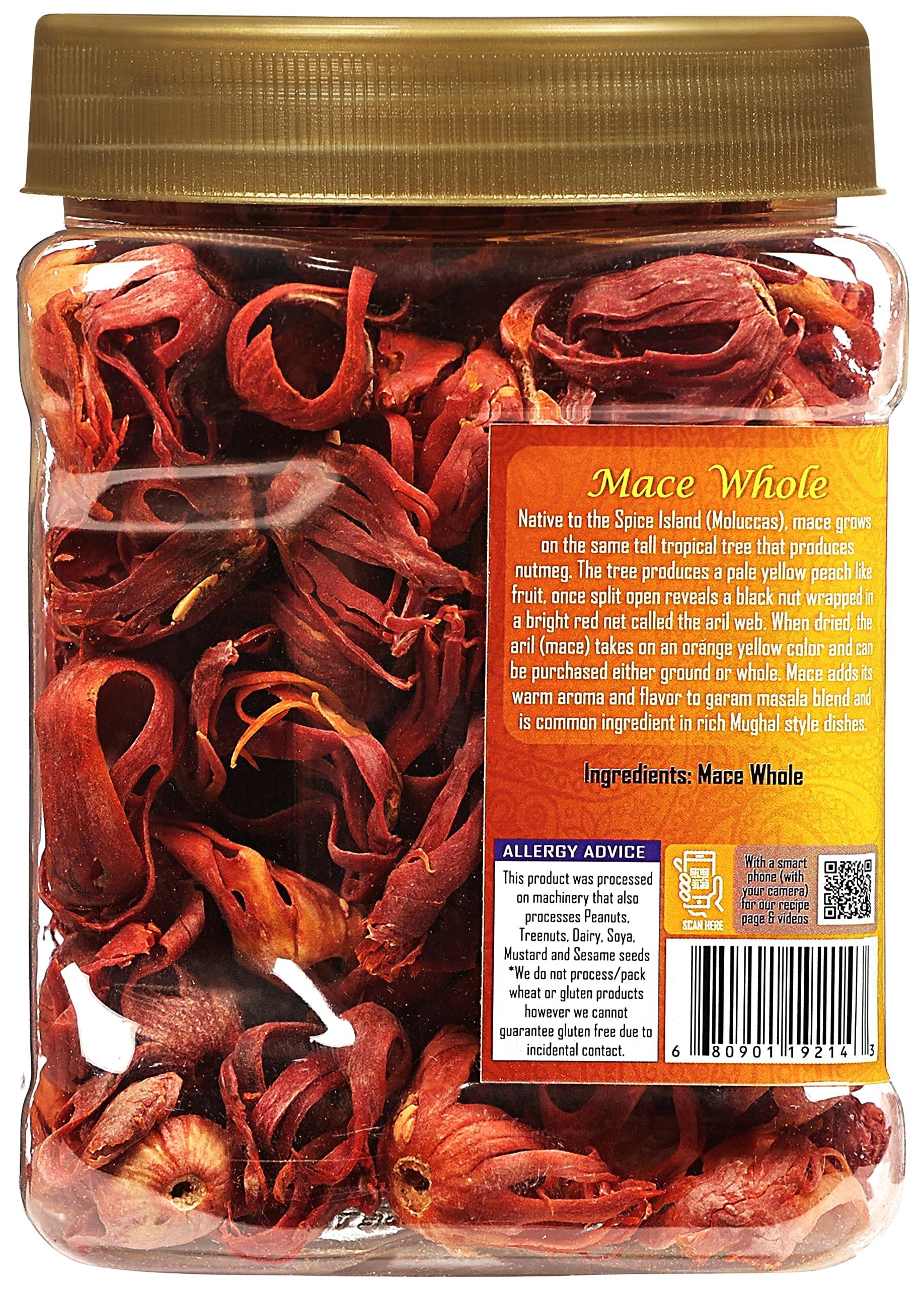 Rani Brand Authentic Indian Products Rani Mace Whole (Javathri), Spice 3.5oz (100g) PET Jar ~ All Natural | Vegan | Gluten Friendly | NON-GMO | Kosher | Indian Origin