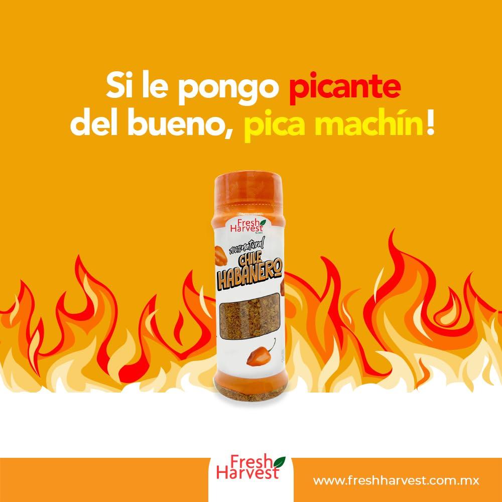 Fresh Harvest By Pafsa Ground Habanero Chile 1 lb (500g) | Mexican Hot Chile | Fresh Harvest