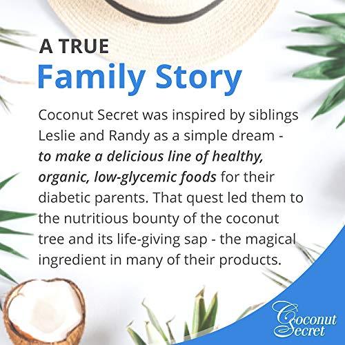 COCONUT SECRET Coconut Secret Coconut Aminos - 8 fl oz - Low Sodium Soy Sauce Alternative, Low-Glycemic - Organic, Vegan, Non-GMO, Gluten-Free, Kosher - Keto, Paleo, Whole 30 - 48 Servings