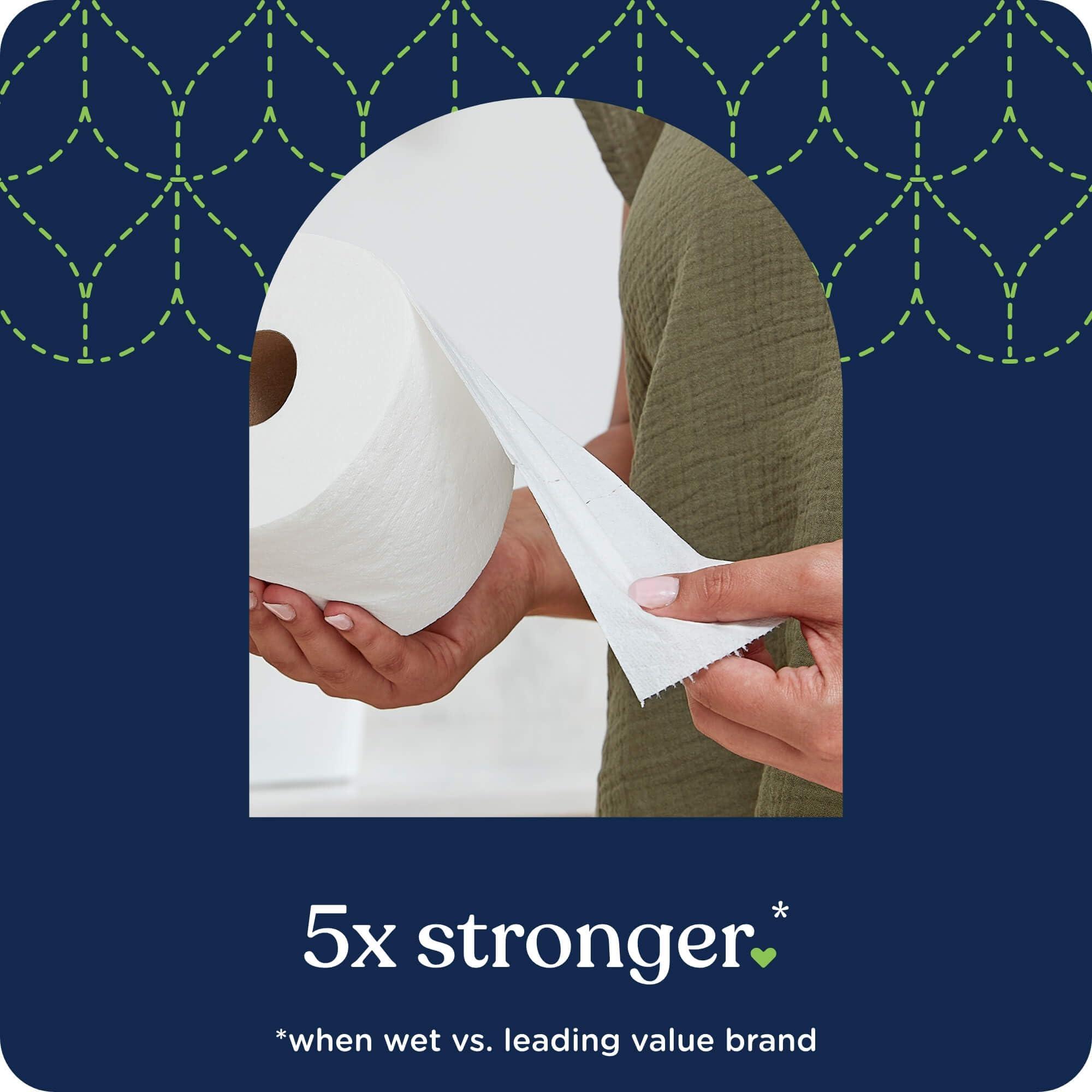 Quilted Northern Quilted Northern Ultra Soft & Strong Toilet Paper, 18 Mega Rolls = 72 Regular Rolls, 5X Stronger*, Premium Soft Toilet Tissue with Recyclable Paper Packaging