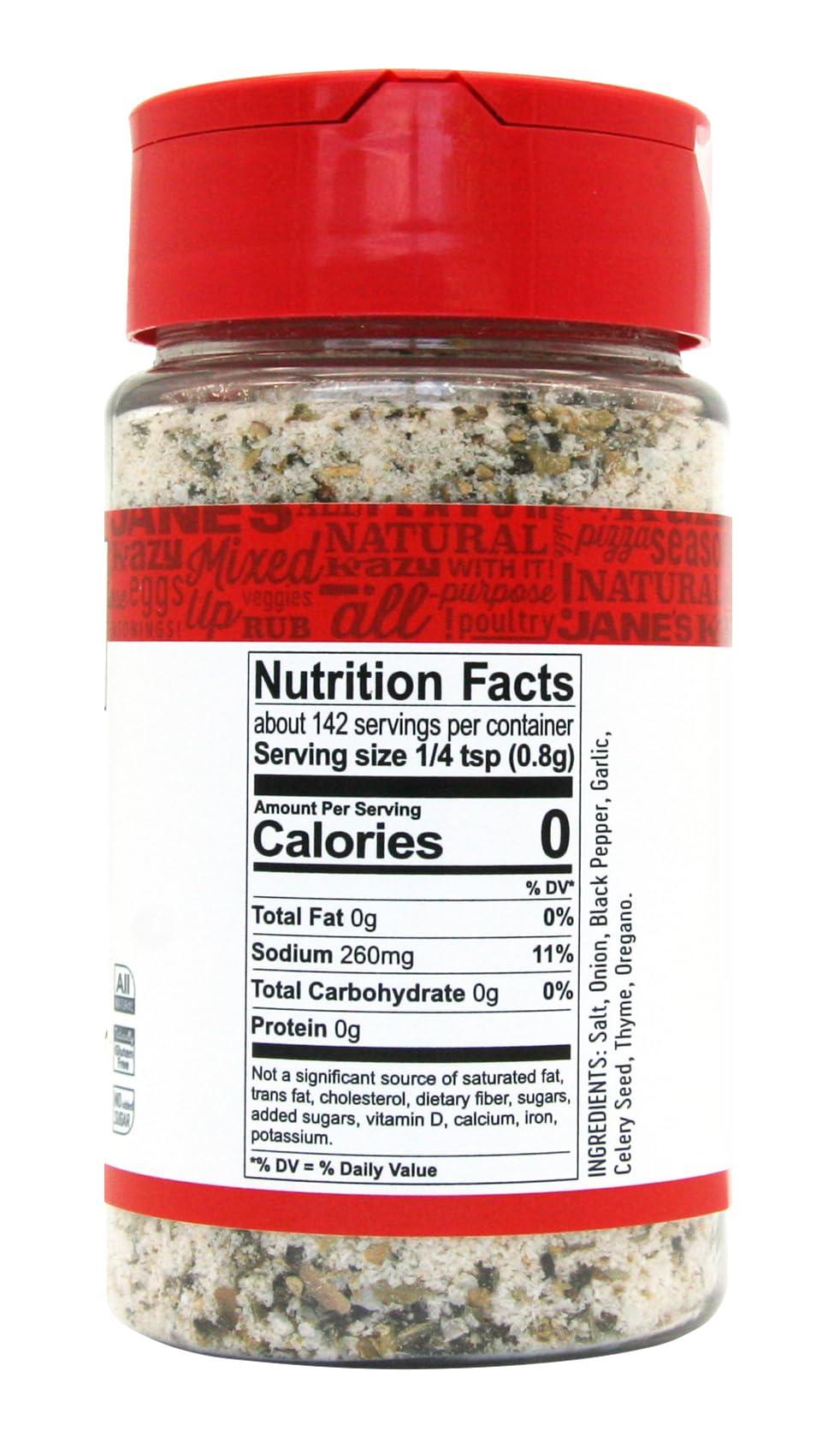 Jane's Krazy Jane's Krazy Mixed Up Salt, 4-Ounce Unit (Pack of 12)
