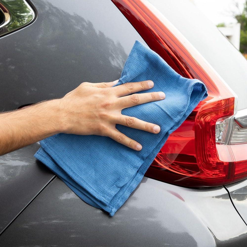 PRO SOURCE PRO SOURCE 25 Lb Box Virgin Surgical Lint-Free Blue Cotton Huck Towels: 16\" x 25\"