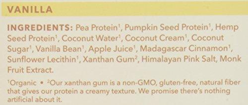 ALOHA ALOHA Organic Plant-Based Protein Powder, Vanilla, 1.14 Pounds (518g) (Packaging May Vary)