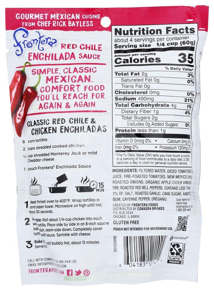 Frontera Frontera, Skillet Sauce with Mild Red Chile And Cumin, 8-Ounce (Pack of 6)