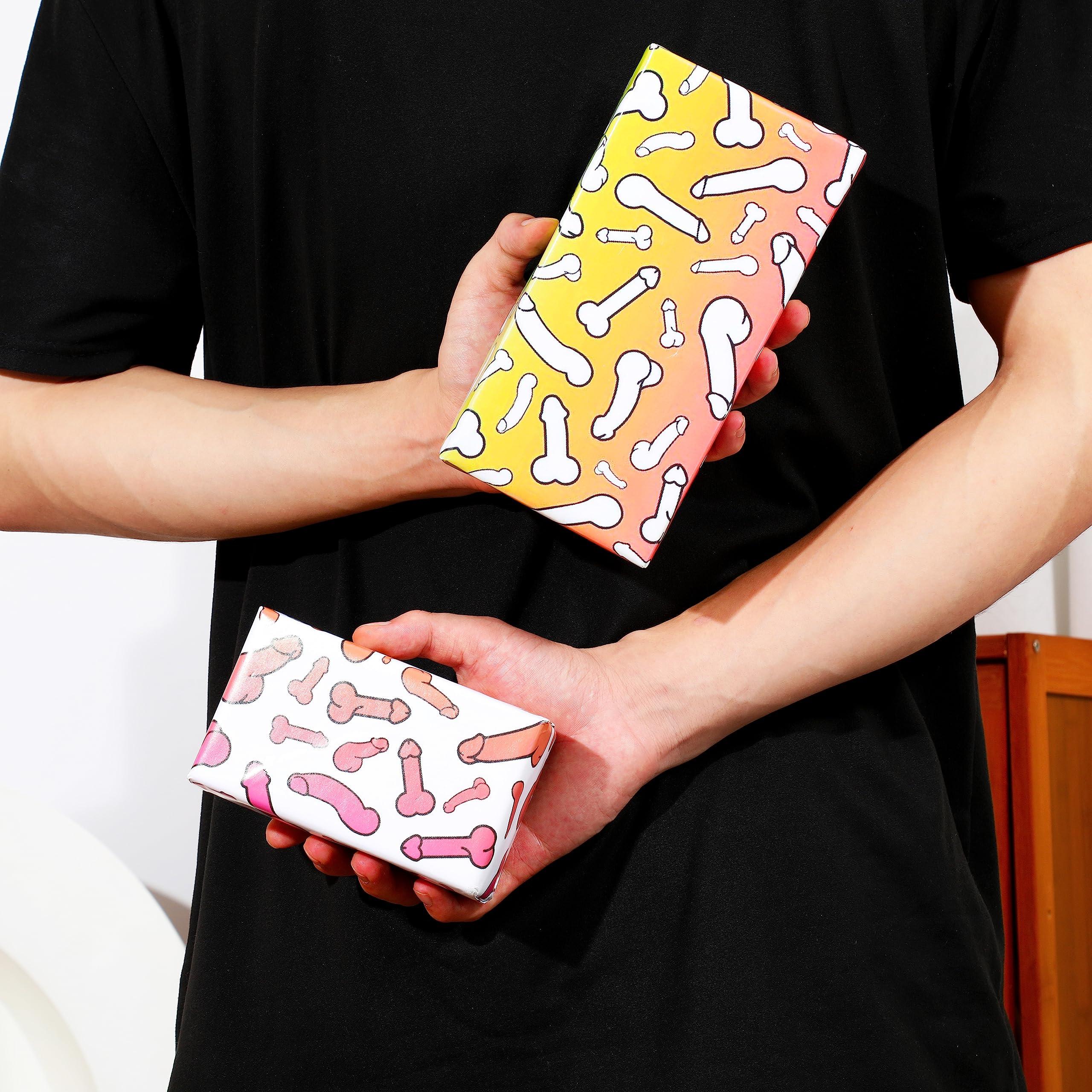 Dtiafu Dtiafu Funny Wrapping Paper for Women Men - 8 Sheets Rude Gift Wrapping Paper for Birthday Bridal Shower Anniversary - 20 x 28inch Per Sheet