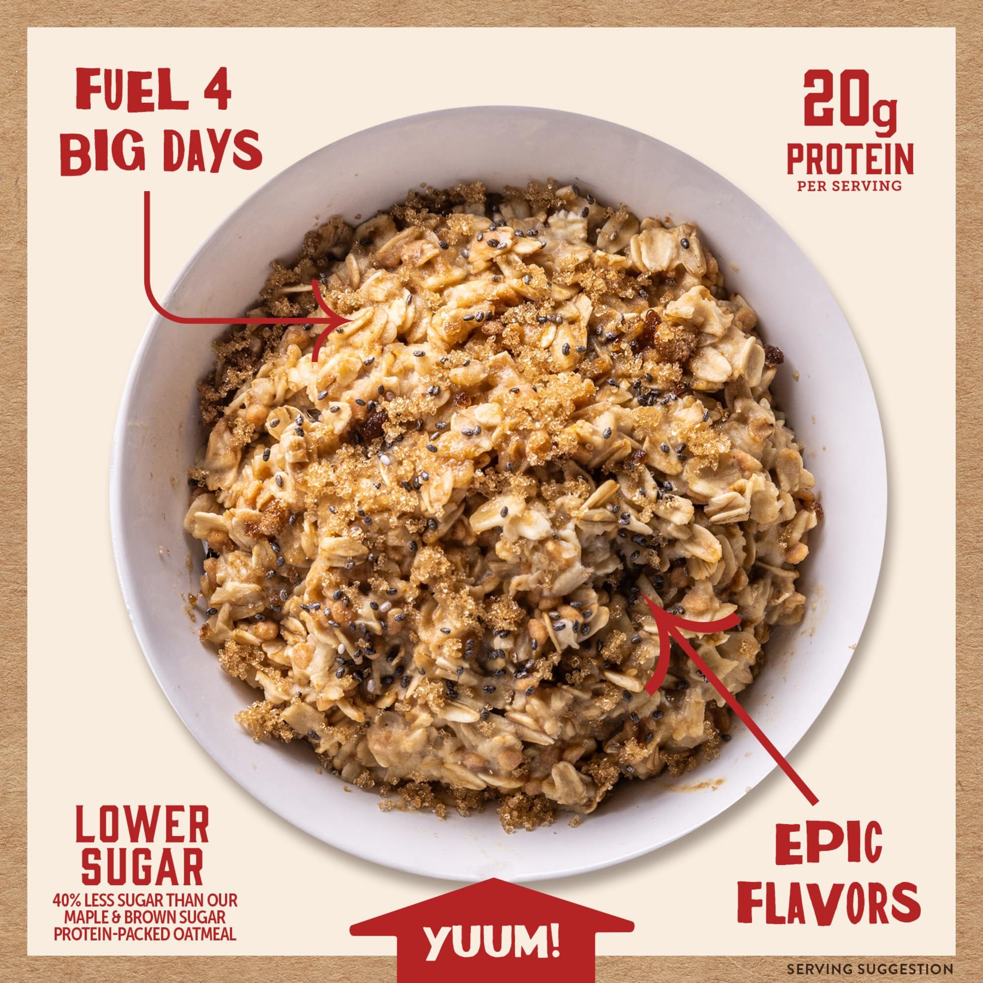 Kodiak Cakes Kodiak Cakes Peak Instant Oatmeal Packets, Maple Brown Sugar, High Protein,100% Whole Grains, 6 box with 4 packets each (Total of 24 packets)