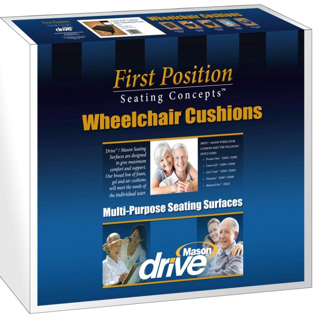 Drive Medical Drive Medical Balanced Aire Adjustable Cushion, 16" x 2"