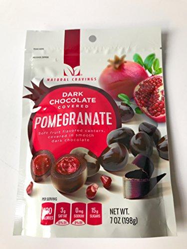 Natural Cravings Natural Cravings Chocolate Covered Pomegranates - One 7 ounce Package of Dark Chocolate Covered Pomegranates - Delicious!