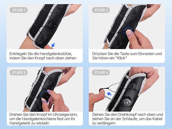 COMFORCE COMFORCE Wrist Brace for Carpal Tunnel, Adjustable Knob Wrist Support Stabilizer Hand Brace Night Support for Arthritis Tendonitis Sprains Wrist Pain, Fits Left & Right Hand Men and Women (5.5-9.5 inches)