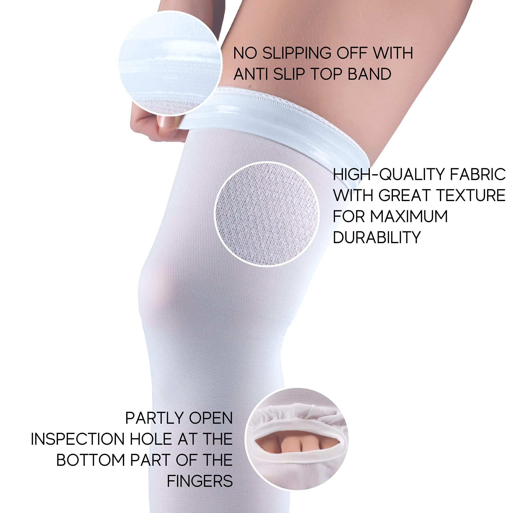 invera invera Thigh High Compression Stockings, Unisex Ted Hose Socks, 15-20 mmHg Moderate Level (X-Large)