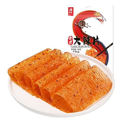 Genji food Genji food Latiao Spicy Strip 5 Bags Net Weight 366g Spicy Bean and Flour Product Combination Gift Pack Chinese Special Snack Food 5366g