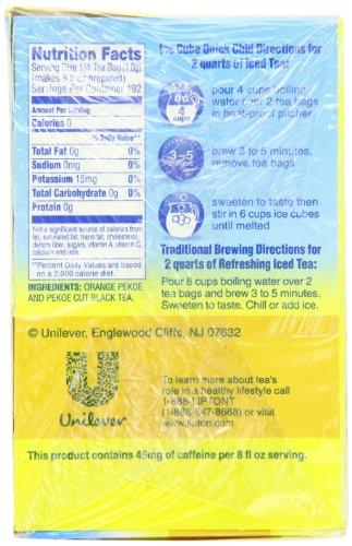 Lipton Lipton Unsweetened Iced Tea Bags, Family Size Zero Calories, 48 Total Bags