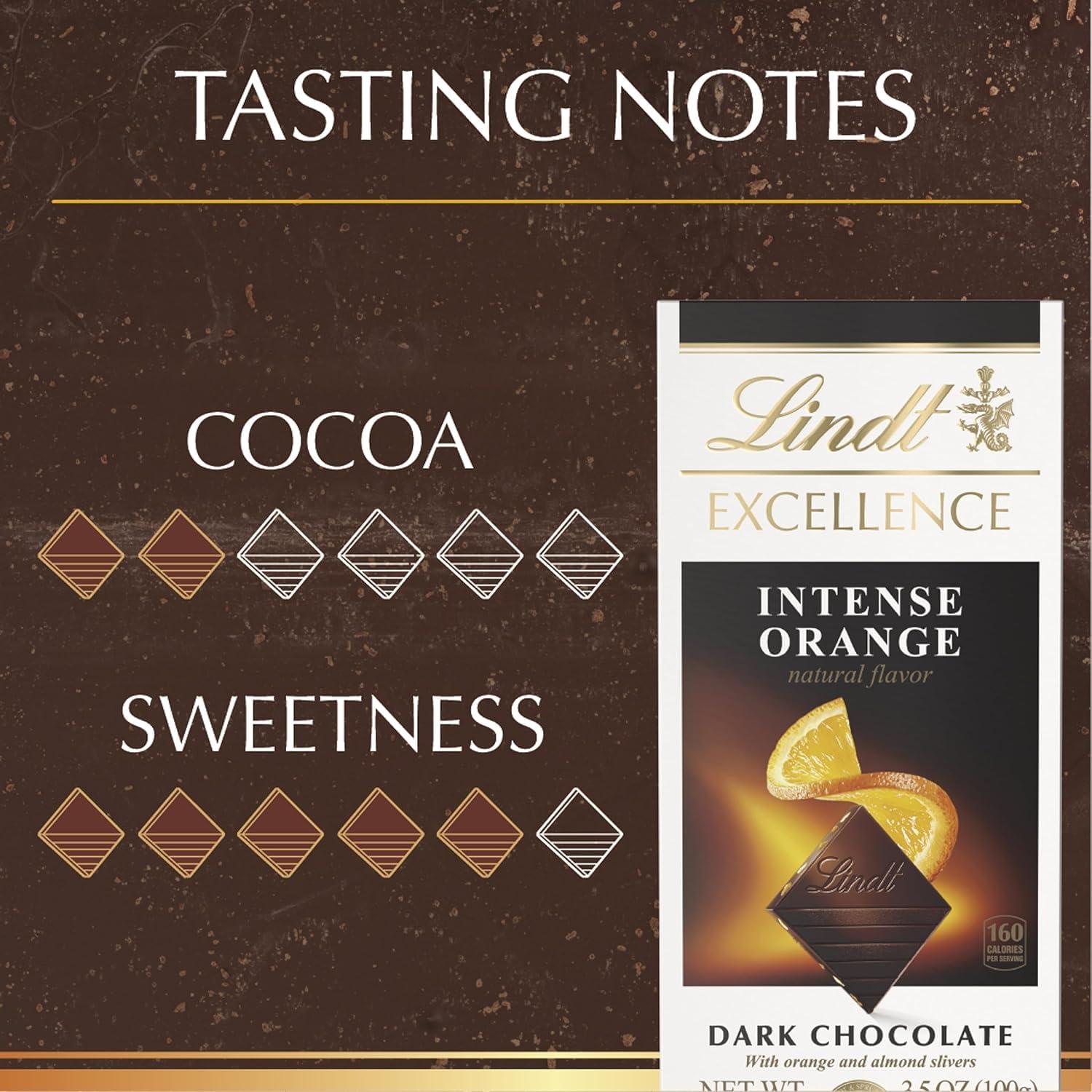 JCLER JCLER Intense Orange Dark Chocolate Bar - Chocolate Candy for Christmas and Holidays 3.5 oz. (4 Pack)