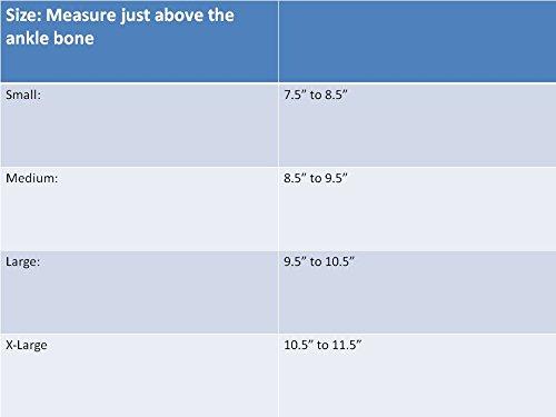 ALPHA MEDICAL Alpha Medical Elastic Compression Support Ankle Foot Arch Brace with 4-Way Stretch - Enhanced Stability and Comfort for Active Support (Large Beige)