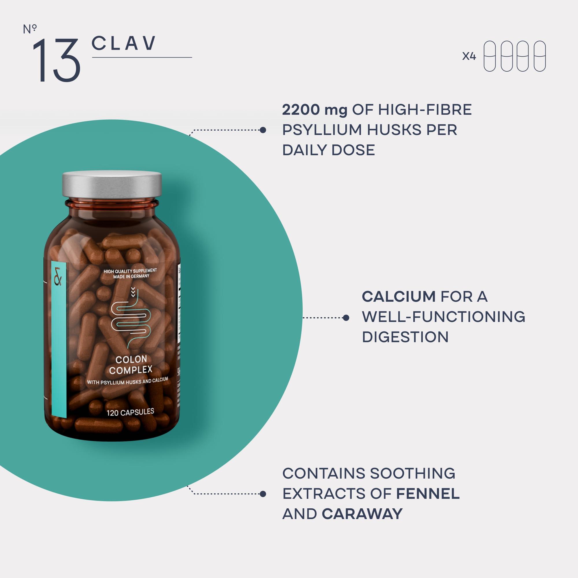 CLAV CLAV Premium Blood Pressure Support Supplement with Grape Seed Extract, L-Arginine, Black Garlic Extract & Potassium - 120 Capsules