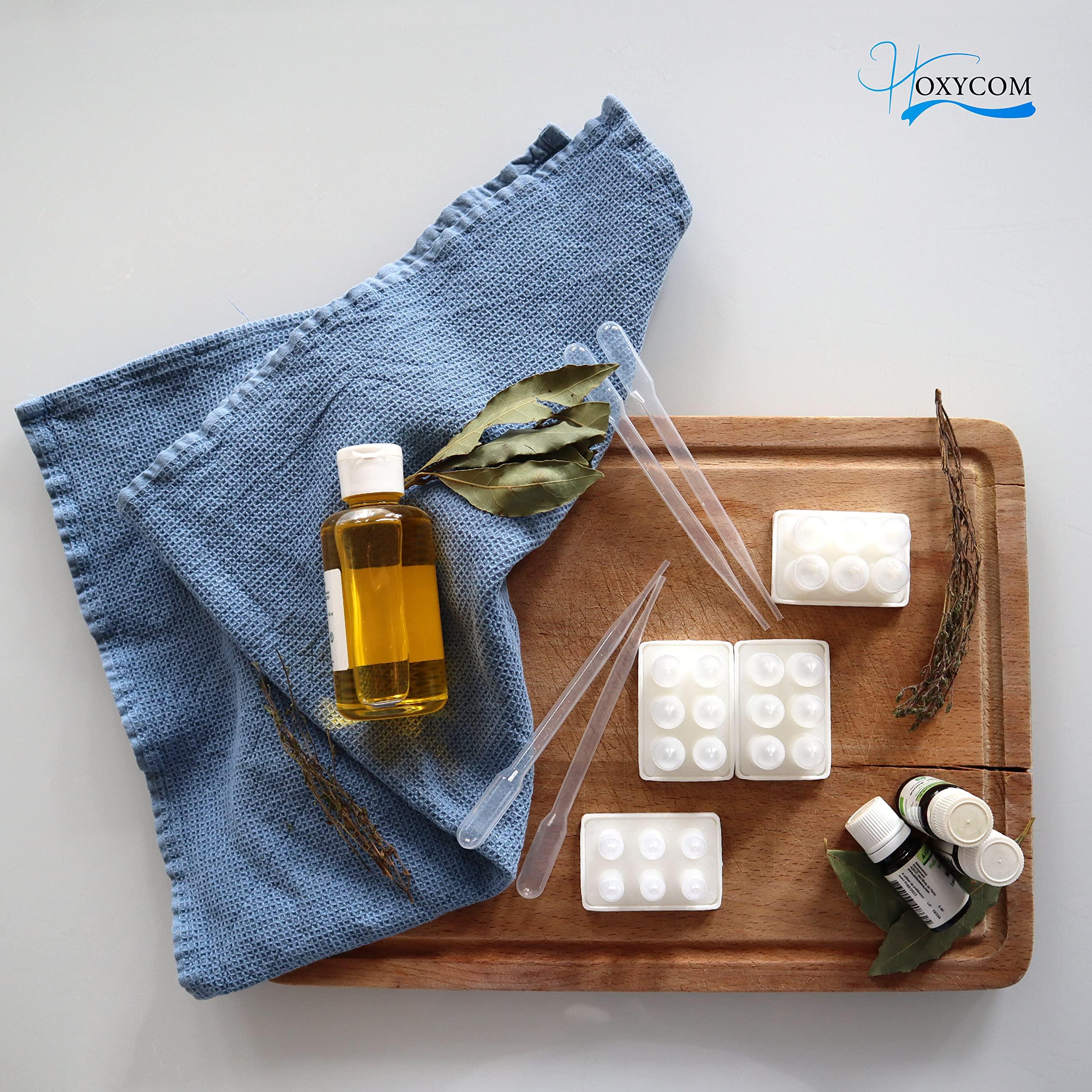 Hoxycom Suppository Molds Kit - Made in France, 3 Sizes (1ml, 2ml, 3ml), Reusable Suppositories Mold - 4 Trays