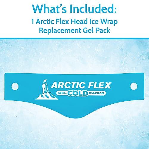 Arctic Flex Arctic Flex Gel Replacement Packs - Gel Ice Packs Reusable for Head Ice Brace - Hot and Cold Gel Ice Pack for Injuries, Pain Relief, Swelling - Flexible Therapy Compression Wrap - Athletic, Women, Men