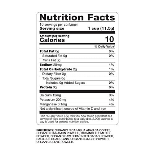 BareOrganics BareOrganics 13313 Cardio Care USDA Organic Coffee Pods, Keurig K-Cup Compatible Organic Coffee Pods, Infused with Superfoods & Probiotics, Vegan Friendly, Gluten Free, 10 Single Serve Cups