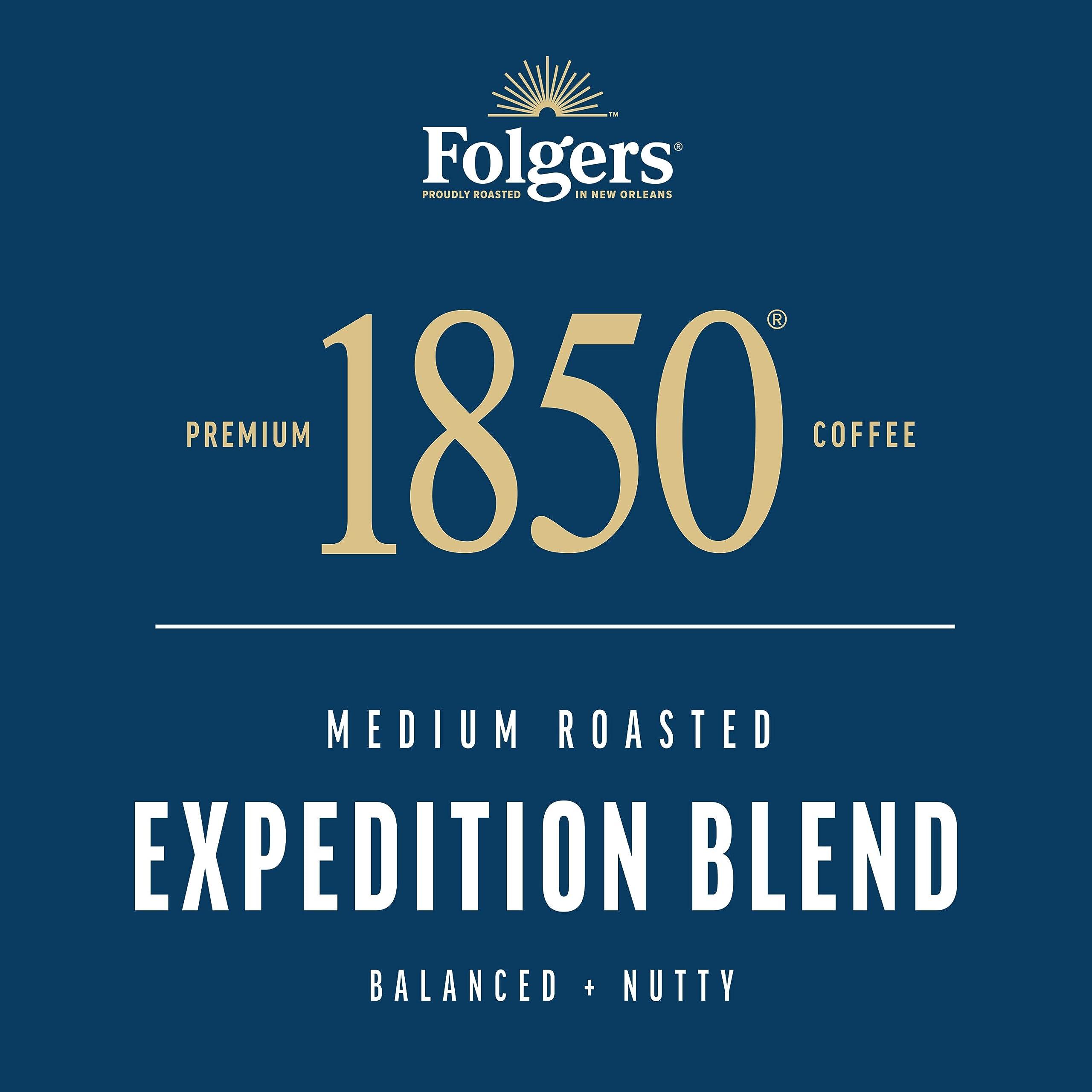 Folgers Folgers 1850 Expedition Blend Medium Roast Ground Coffee, 12 Ounce (Pack of 6)